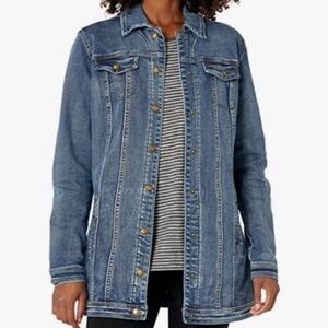 Tribal Long Jean Jacket